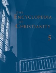 The Encyclopedia of Christianity, Volume 5 (Si-Z)