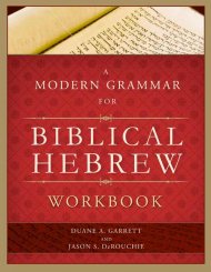A Modern Grammar For Biblical Hebrew Workbook