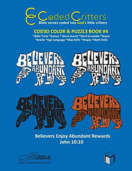 Coded Critters Activity Book #4: Bible verses coded into God's little critters