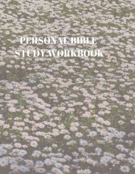 Personal Bible Study Workbook: 116 Pages Formated for Scripture and Study!