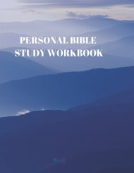Personal Bible Study Workbook: 116 Pages Formated for Scripture and Study!
