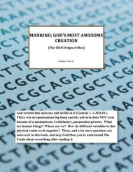 Mankind; God\'s Most Awesome Creation