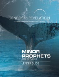Genesis to Revelation: Minor Prophets Leader Guide: A Comprehensive Verse-By-Verse Exploration of the Bible