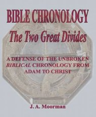 Bible Chronology The Two Great Divides