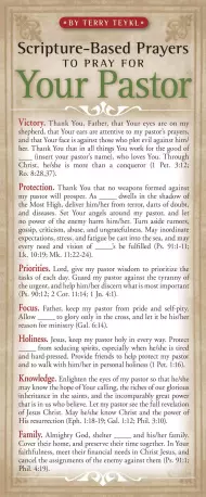 Scripture Based Prayers For Your Pastor (50 pack)