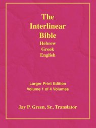 Interlinear Hebrew Greek English Bible: Larger Print, Vol. 1 of 4
