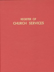 Register of Church Services: #400