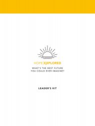 Hope Explored Leader's Kit