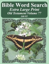 Bible Word Search Extra Large Print Old Testament Volume 77: Job #3