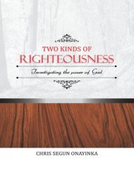 TWO KINDS of RIGHTEOUSNESS: Investigating the Power of God