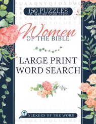 Woman of the Bible Large Print Word Search