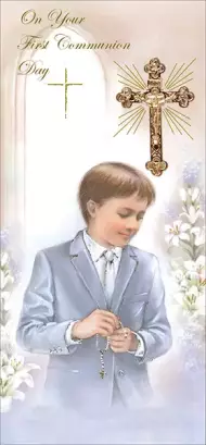 Boy's Communion Boxed Card