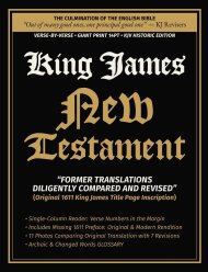 King James New Testament - Diligently Compared and Revised: Verse-By-Verse | Single-Column Reader | Giant Print 14-PT Historic Edition