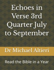 Echoes in Verse 3rd Quarter July to September: Read the Bible in a Year