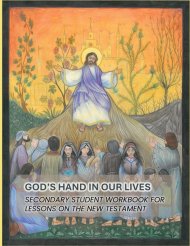God's Hand In Our Lives: Secondary Student Workbook for Lessons on the New Testament