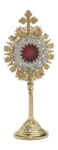 Gold Plated Reliquary H 19.5 cm