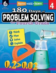180 Days™: Problem Solving For Fourth Grade