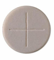 Pack of 50 - 2 3/4" Priests Communion Wafers | Altar Bread - Wholemeal Sealed Edge Single Cross