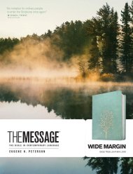 The Message Wide Margin Bible (Leather-Look, Sage Tree)