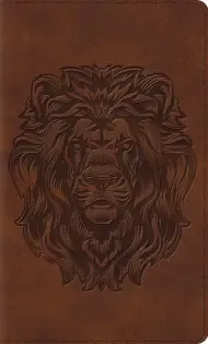 ESV Thinline Bible, Red Letter (TruTone, Brown, Royal Lion Design)