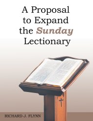 A Proposal to Expand the Sunday Lectionary