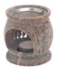 Soapstone Incense Burner H 8.5 cm
