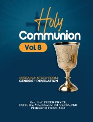 HOLY COMMUNION, VOL. 8: RESEARCH STUDY FROM GENESIS - REVELATION