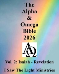 The Alpha & Omega Bible 2026: Vol. 2: Isaiah - Revelation