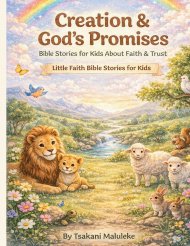 Creation & God's Promises:  Bible Stories for Kids About Faith & Trust