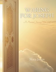 WARING FOR JOSEPH  :                                                               A Personal Journey With God