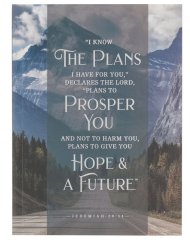 Hope and a Future Mountain Path Medium Notebook - Jeremiah 29:11