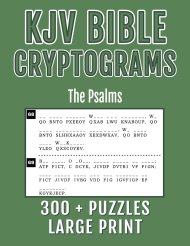 KJV Bible Cryptograms Large Print: The Psalms