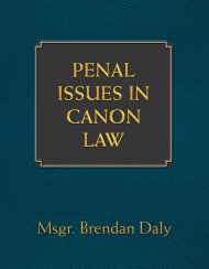 Penal Issues in Canon Law