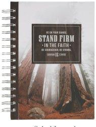 Journal Spiral Brown Stand Firm In The Faith 1 Cor. 16:13