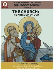 Catechism  of the  Coptic Orthodox Church - Volume 1 Book 3: The Church: The Kingdom of God