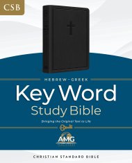 CSB Hebrew-Greek Key Word Study Bible, Black