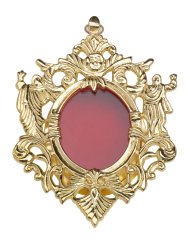 Golden Plated Wall Reliquary 9x12 cm