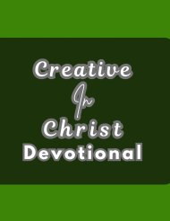 Creative In Christ Devotional