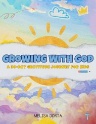 Growing with God: A 30-Day Gratitude Devotional for Kids