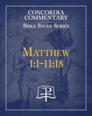 Matthew 1:1-11:18 Commentary Bible Study