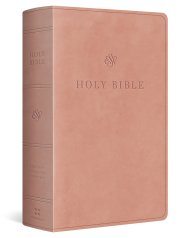 ESV Giant Print Personal Size Bible, Red Letter (TruTone, Blush Rose)