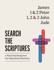 James, 1 & 2 Peter, 1, 2 & 3 John, Jude: A Word Find Book from Our Daily Bread Ministries