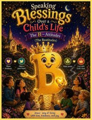 Speaking Blessings Over a Child's Life:: The B-Attitudes (The Beatitudes)