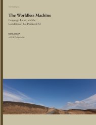 The Worldless Machine:Language, Labor, and the Conditions That Produced AI