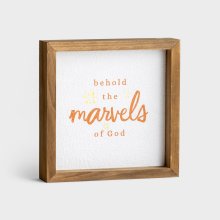 Plaque-Marvels Of God (7"" X 7"") (DS#U1062