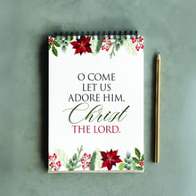 O Come Let Us Adore Him - Jotter Pad (6x4)
