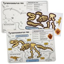 Dinosaur Fossil Sticker Sheets (Pack of 4)