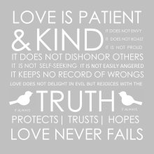 Love is Patient Encouragement Single Card