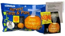 Candy-Scripture Harvest Cards & Pops (Pack Of 32)
