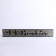 Memories Made Here Sage Wood Engraved Sign